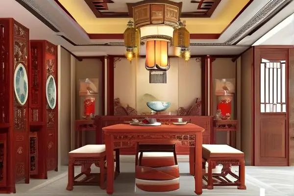 中式飯店內(nèi)部裝修效果展示