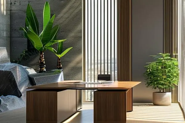 符合風(fēng)水學(xué)的現(xiàn)代化辦公室空間布局示例