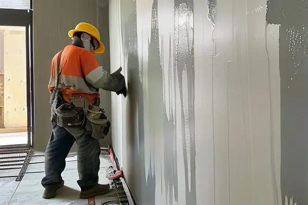 飾面防火涂料施工驗(yàn)收現(xiàn)場(chǎng)