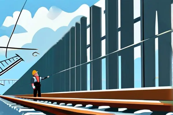 鐵路聲屏障施工驗收現場