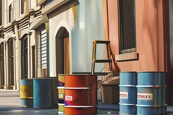 防火油漆施工現場圖