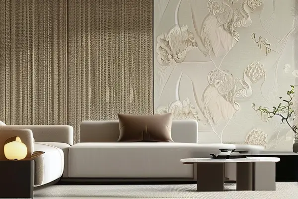 墻布與墻紙實景效果對比圖