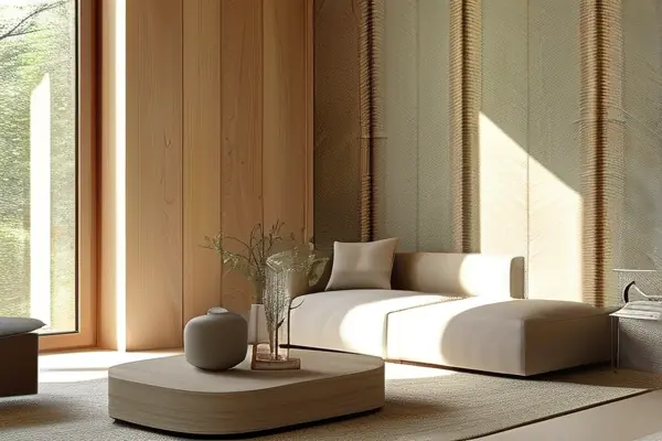 明亮舒適的家居空間搭配淺色壁紙