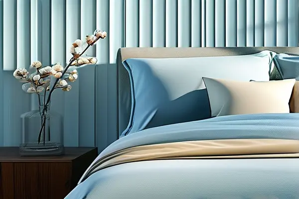 采用立體紋理墻布的現代簡約風格臥室實景