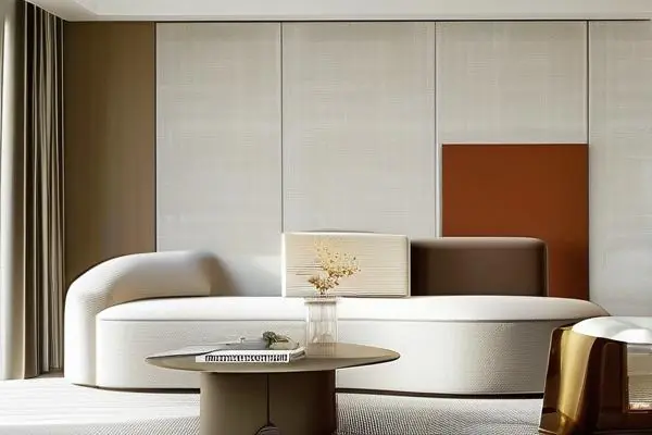 現(xiàn)代家居客廳全屋墻布效果圖