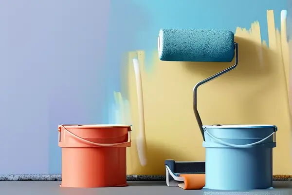 裝修師傅涂刷乳膠漆