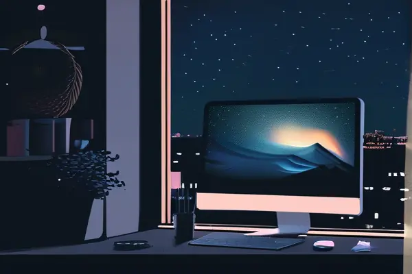 深夜使用的星空壁紙展示