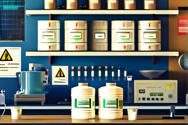 白乳膠配方研發實驗室工作場景