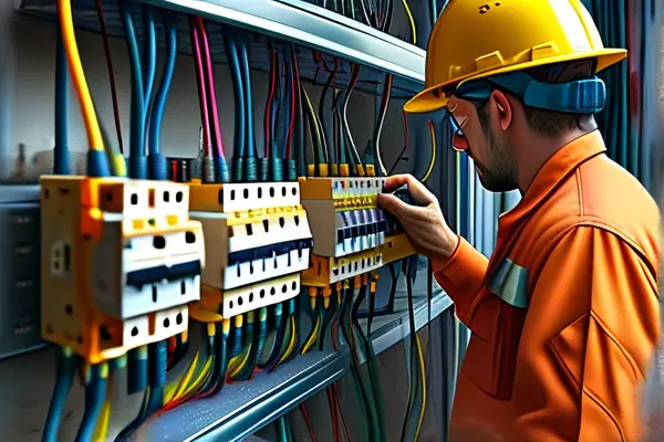 專業(yè)電工檢查新房電路