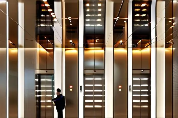 現代電梯內部裝修效果圖