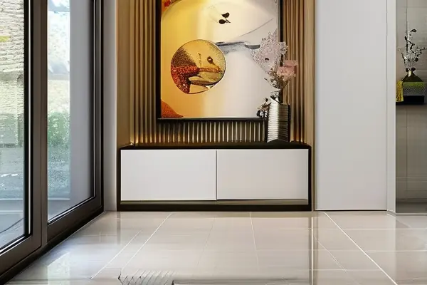 現代客廳進門玄關設計效果圖