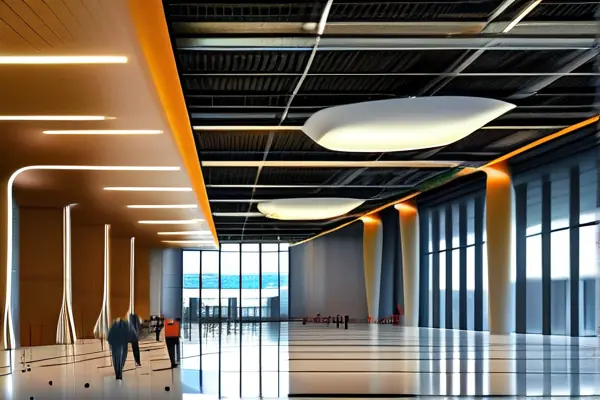 體育中心裝修施工現場