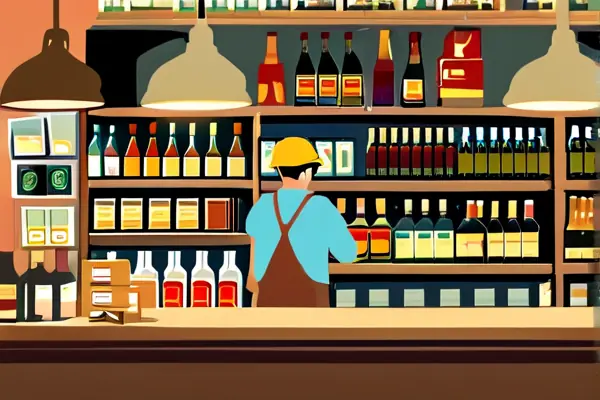 煙酒店裝修現場展示