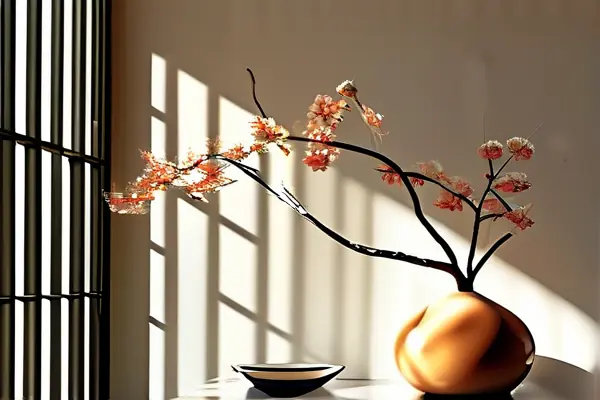 現代家居中擺放的精美瓷裝修工藝品特寫