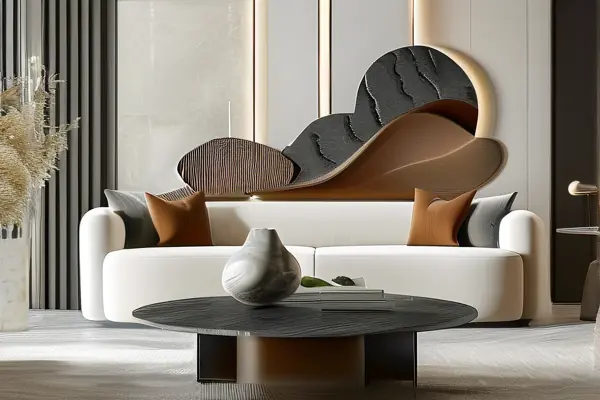 仿玉裝修工藝品在現代客廳中的應用