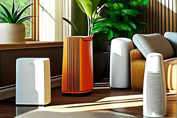 現(xiàn)代家居中多種空氣凈化器的工作場景