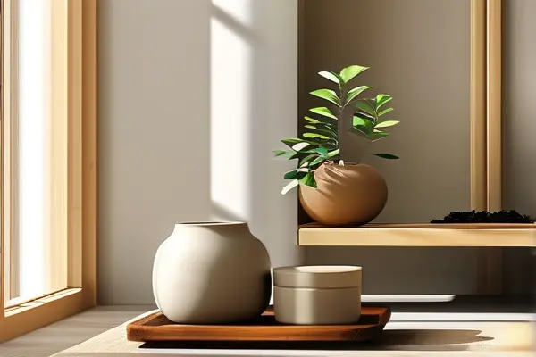 五種不同顏色的室內(nèi)凈化土樣品展示