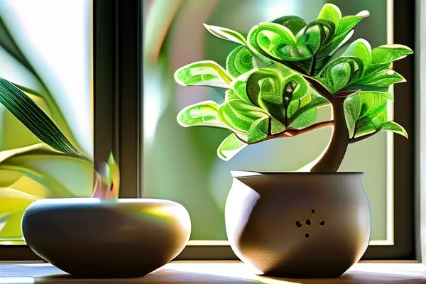 寓意吉祥的茂盛發(fā)財樹擺放在新家場景中