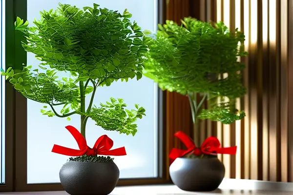 喬遷新居客廳擺放三盆發(fā)財(cái)樹的實(shí)景圖
