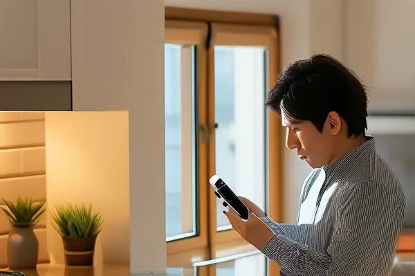 專業人員檢測室內空氣質量