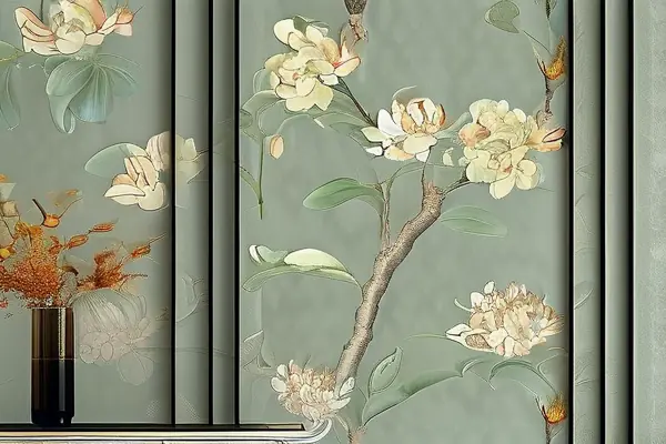 國(guó)昊無縫墻紙鋪貼效果圖