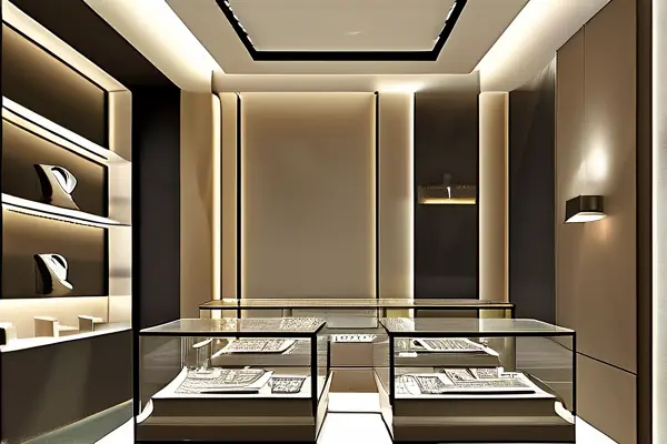 現(xiàn)代化珠寶店裝修效果展示
