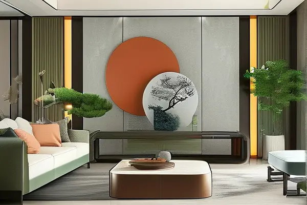 現(xiàn)代家居客廳風(fēng)水布局效果圖