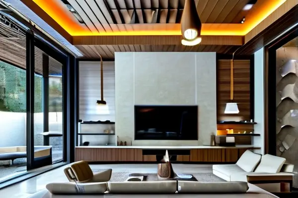 現代客廳定制燈具效果展示