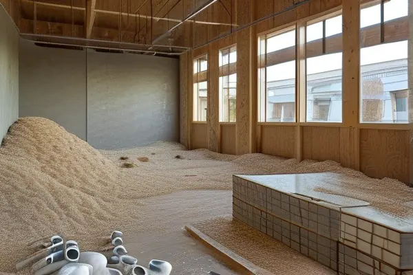 專業施工團隊進行足療店墻體拆除作業現場實拍