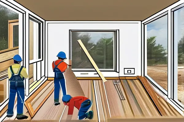 家庭裝修施工現(xiàn)場展示