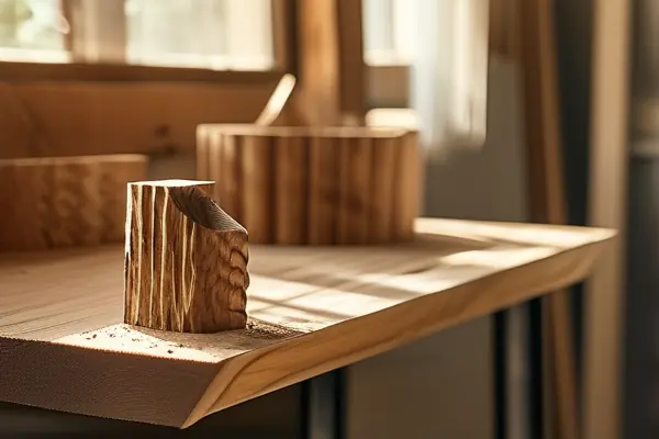 木制裝修工藝品廠工匠雕刻木質裝飾品工作場景